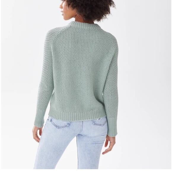 Alice Walk 100% Cotton Chunky Classic Fisherman Sweater Size small - Picture 9 of 10